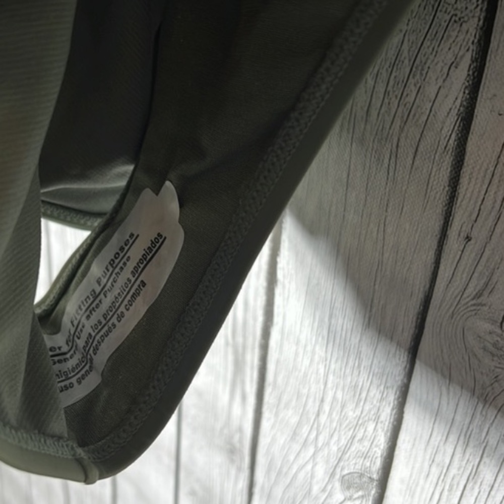 Time & true olive green ruched bikini bottom - Picture 3 of 5